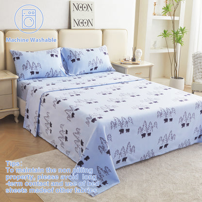 Wholesale 4pc Warm Double-faced Fleece Bedding Set