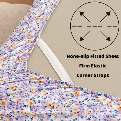 Wholesale Floral 4Pc Bed Sheets Set