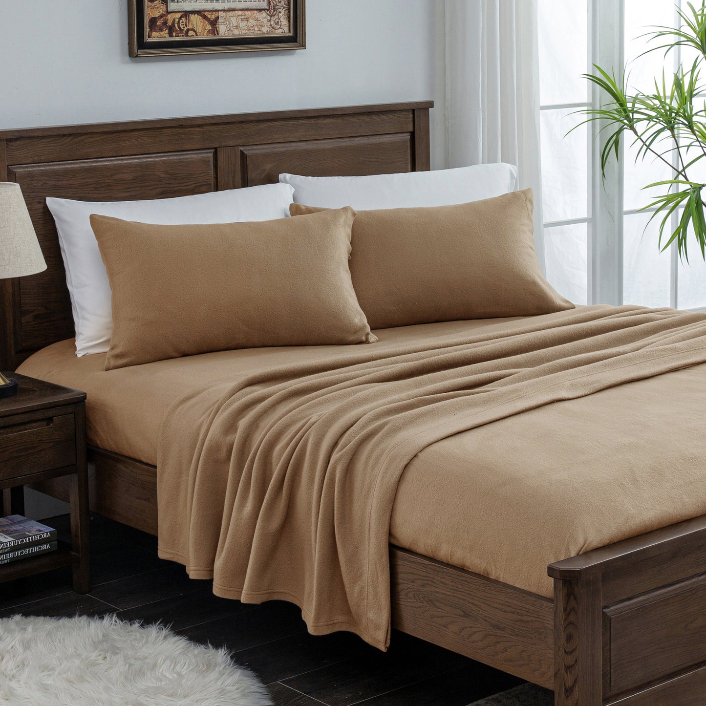 Wholesale4pc Double-faced Fleece Bedding Set