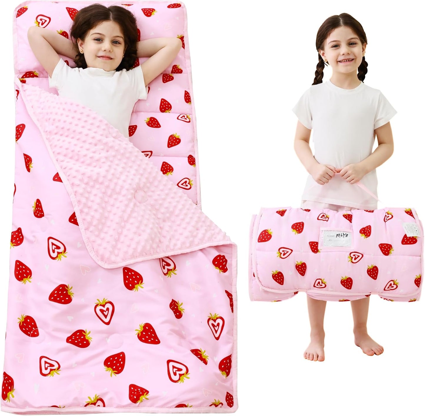 Bulk Strawberry Printed Kid Nap Mat