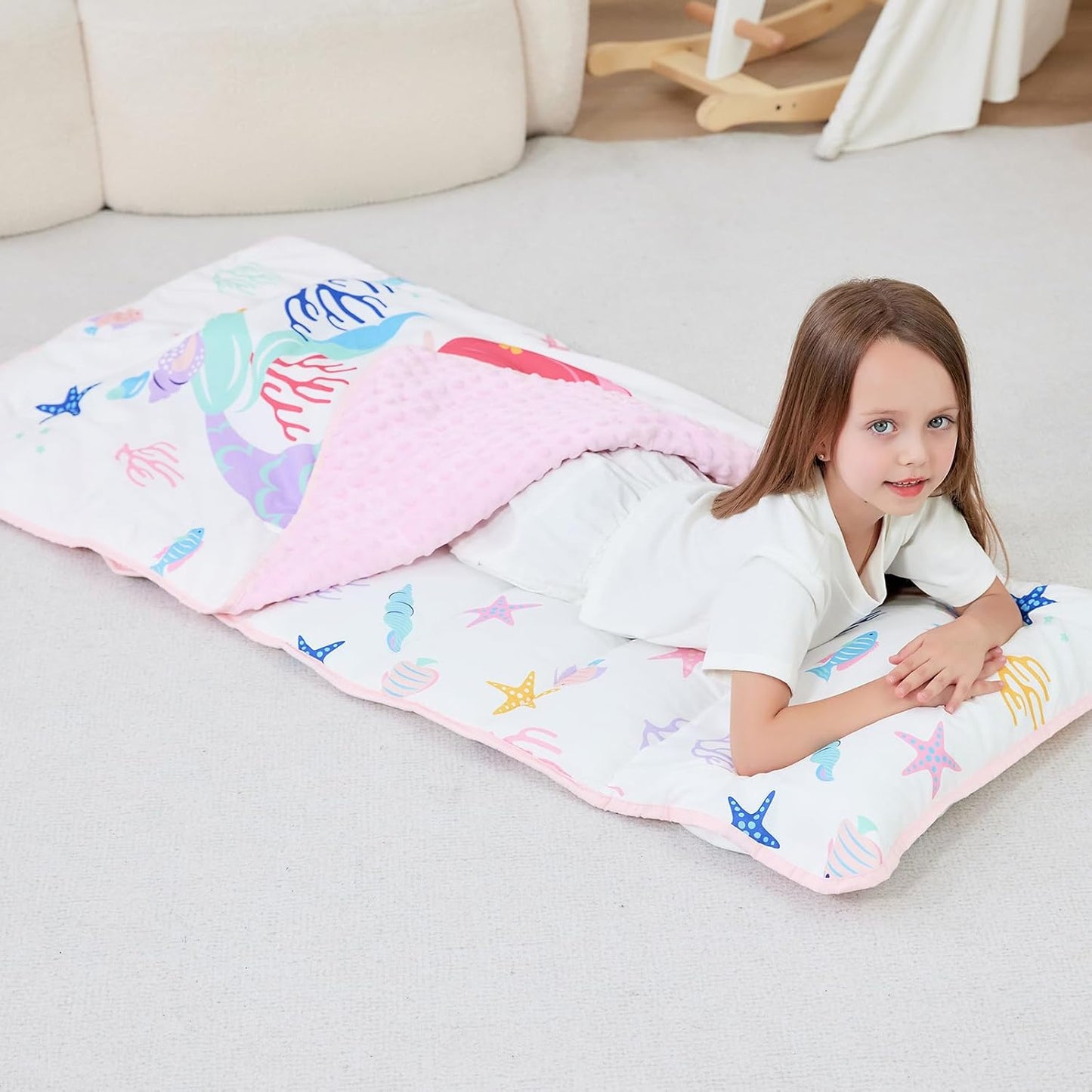 Wholesale Mermaid Printed Kid Nap Mat