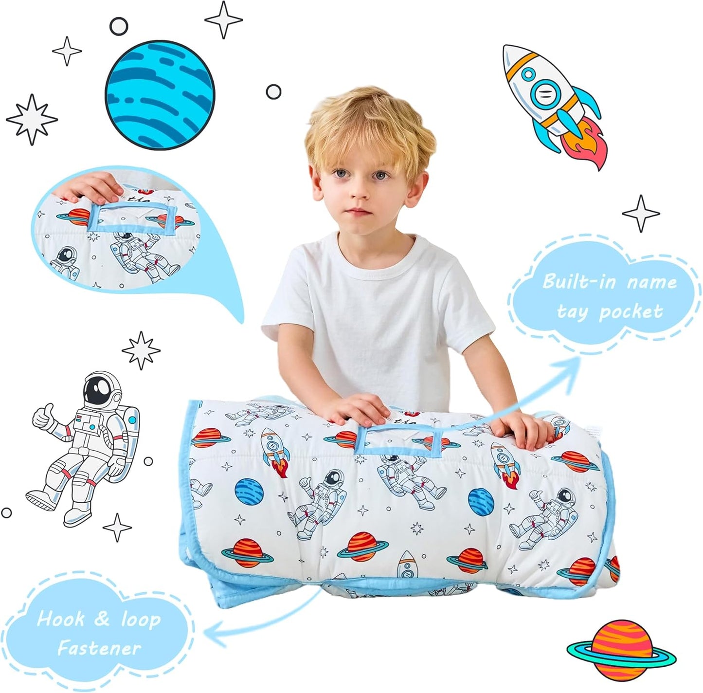 Space Printed Kid Nap Mat