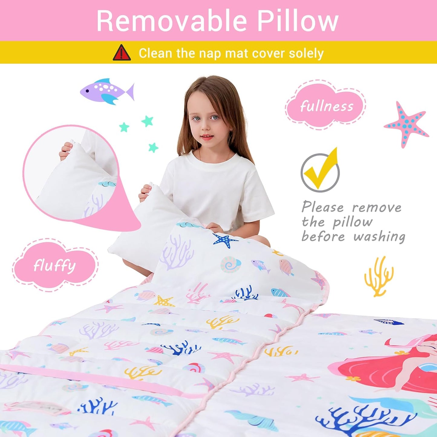 Wholesale Mermaid Printed Kid Nap Mat