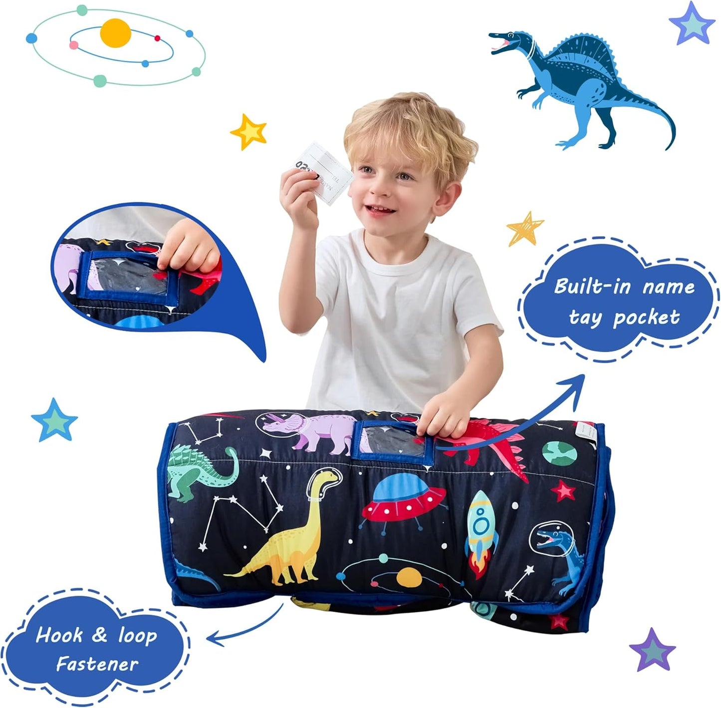 Dinosaur Printed Kid Nap Mat