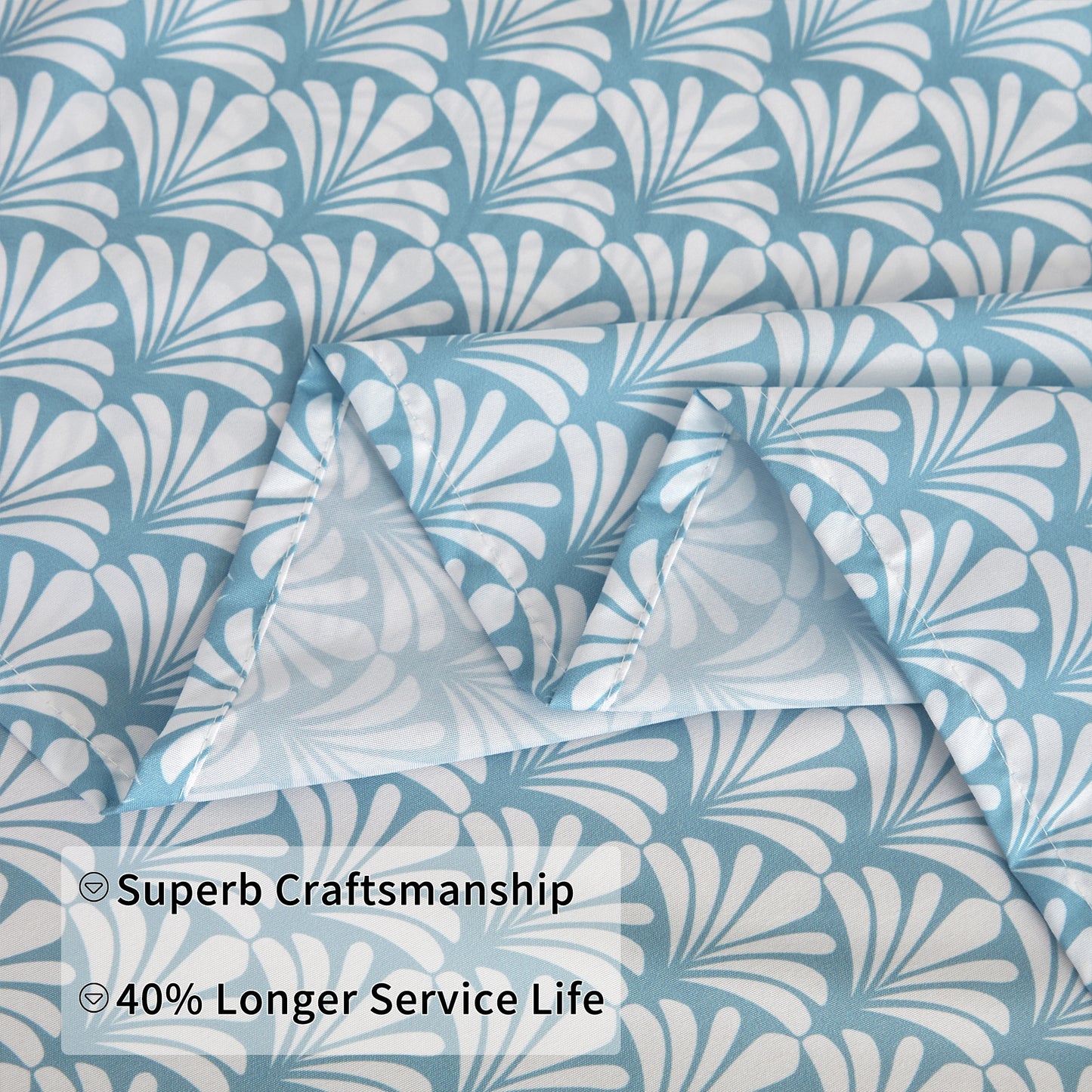 Wholesale Blue Floral 4Pc Bed Sheets Set