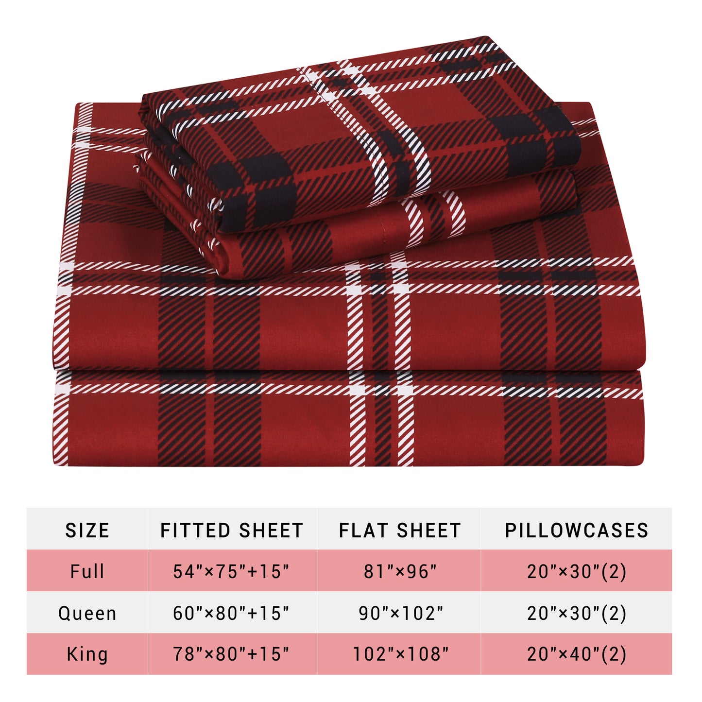 Vintage Plaid 4-PC Bedding Set