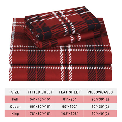 Vintage Plaid 4-PC Bedding Set