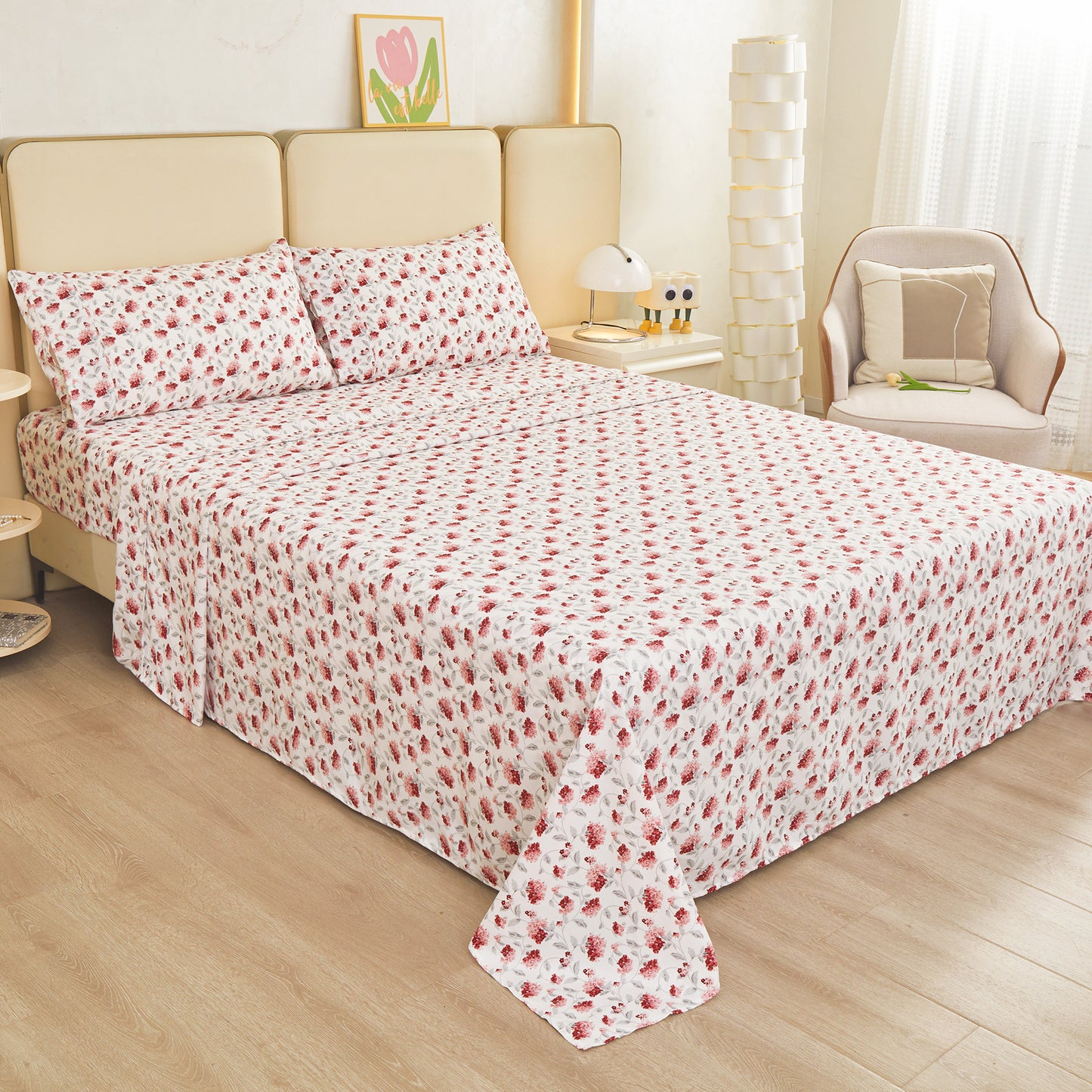 Wholesale New  Printed 4 Pc Bedding Set Sheets