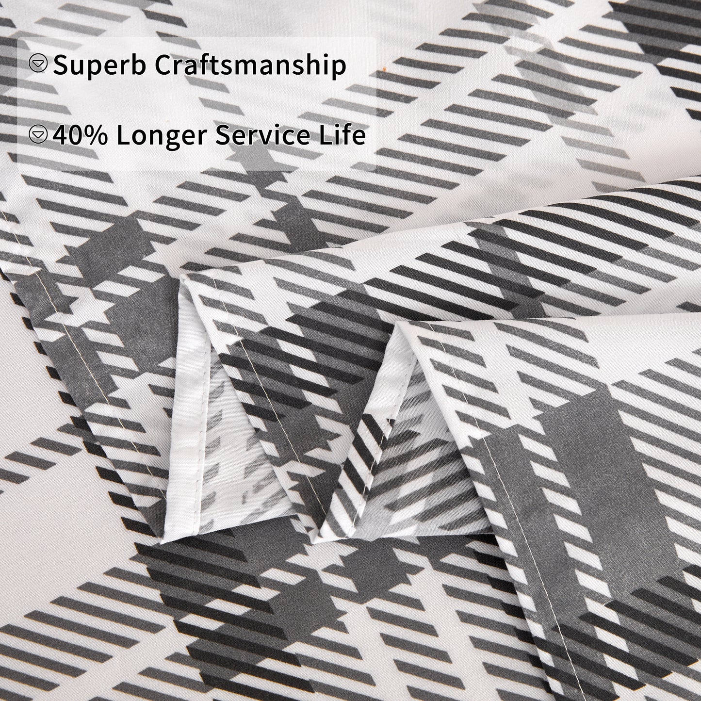 Wholesale Plaid Printed 4Pc Bed Sheets Set