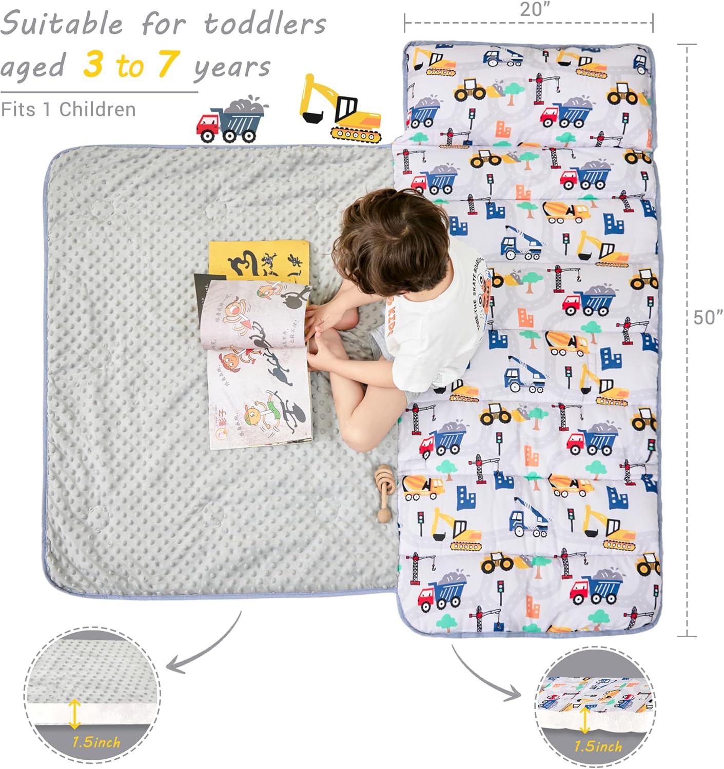 Wholesale Truck Printed Kid Nap Mat
