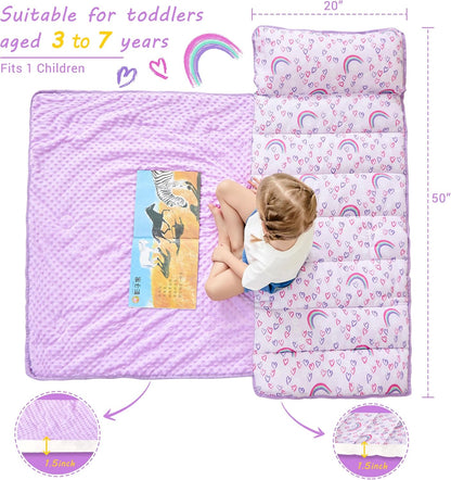 Bulk Rainbow Printed Kid Nap Mat