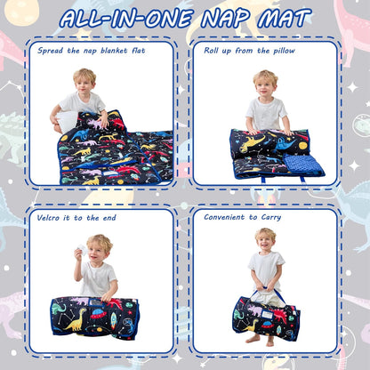 Dinosaur Printed Kid Nap Mat