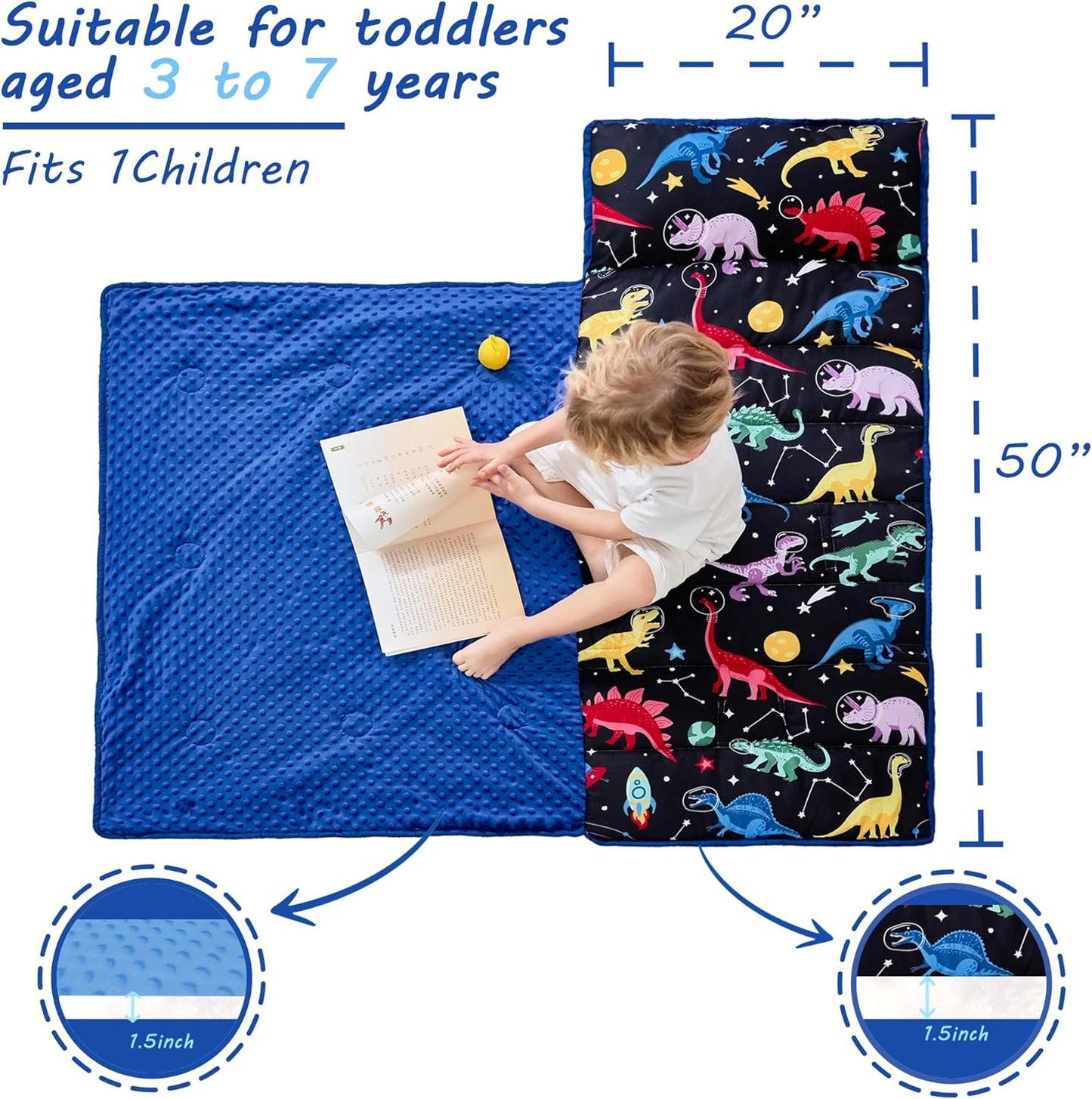 Dinosaur Printed Kid Nap Mat