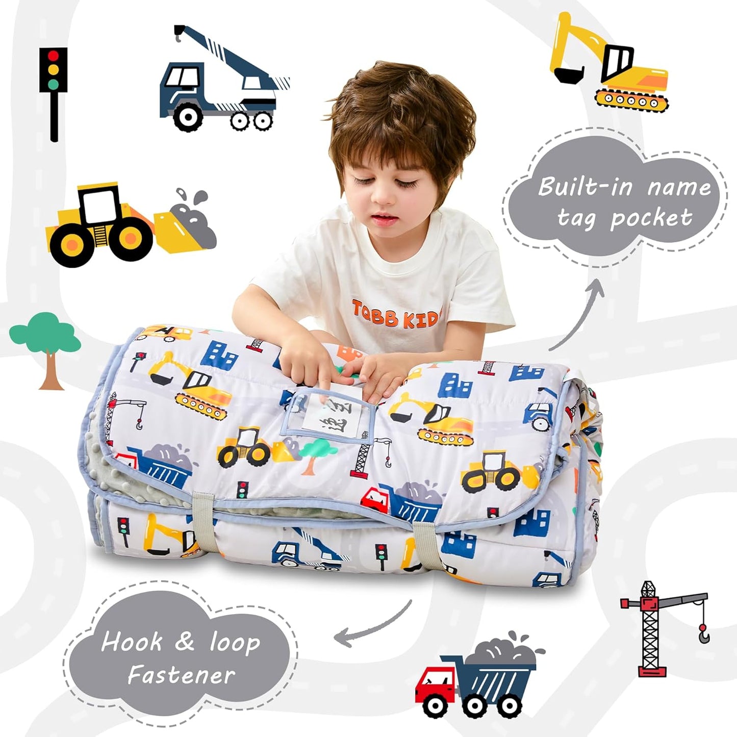 Wholesale Truck Printed Kid Nap Mat