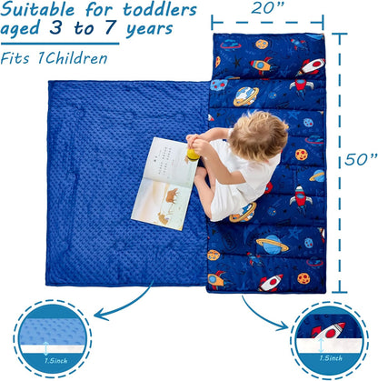 Custom Rocket Printed Kid Nap Mat