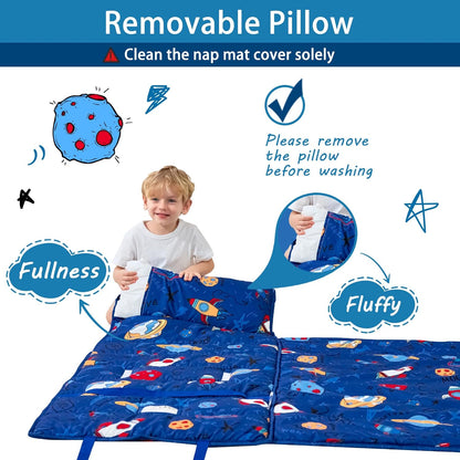 Custom Rocket Printed Kid Nap Mat