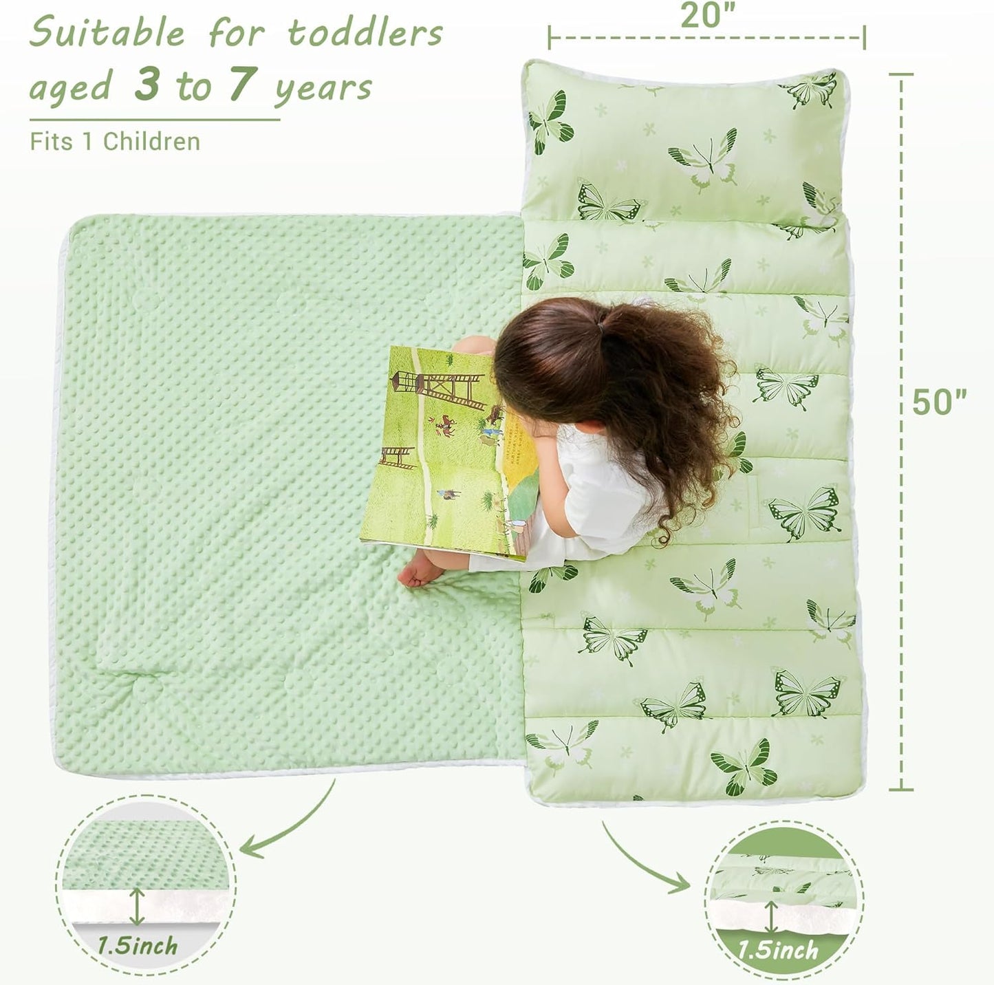 Bulk Butterfly Printed Kid Nap Mat