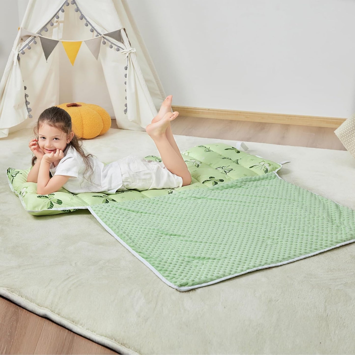Bulk Butterfly Printed Kid Nap Mat