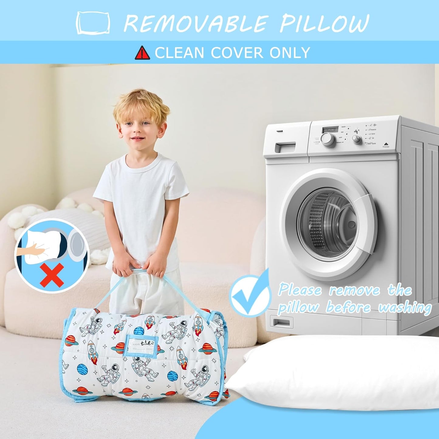 Space Printed Kid Nap Mat