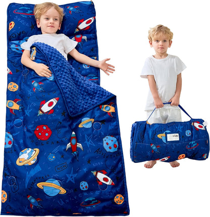 Custom Rocket Printed Kid Nap Mat