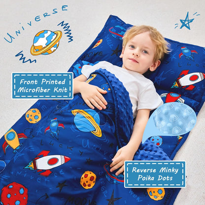 Custom Rocket Printed Kid Nap Mat