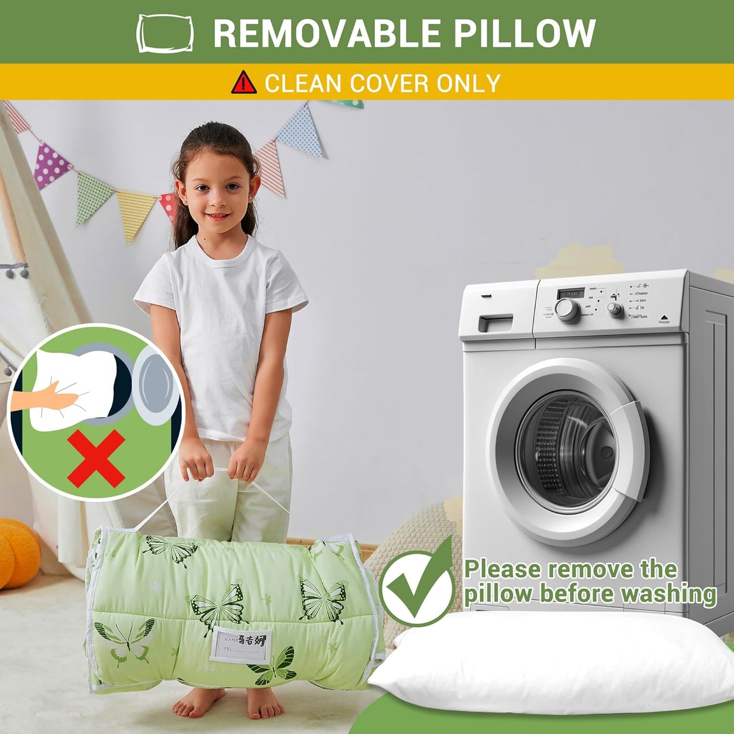 Bulk Butterfly Printed Kid Nap Mat