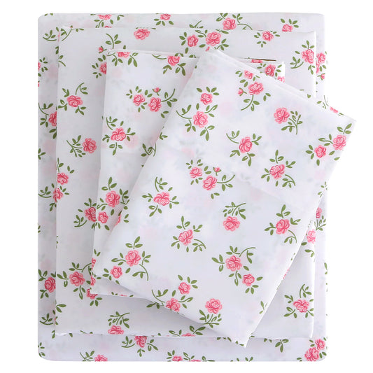 Pink Rose 4-PC Bedding Set