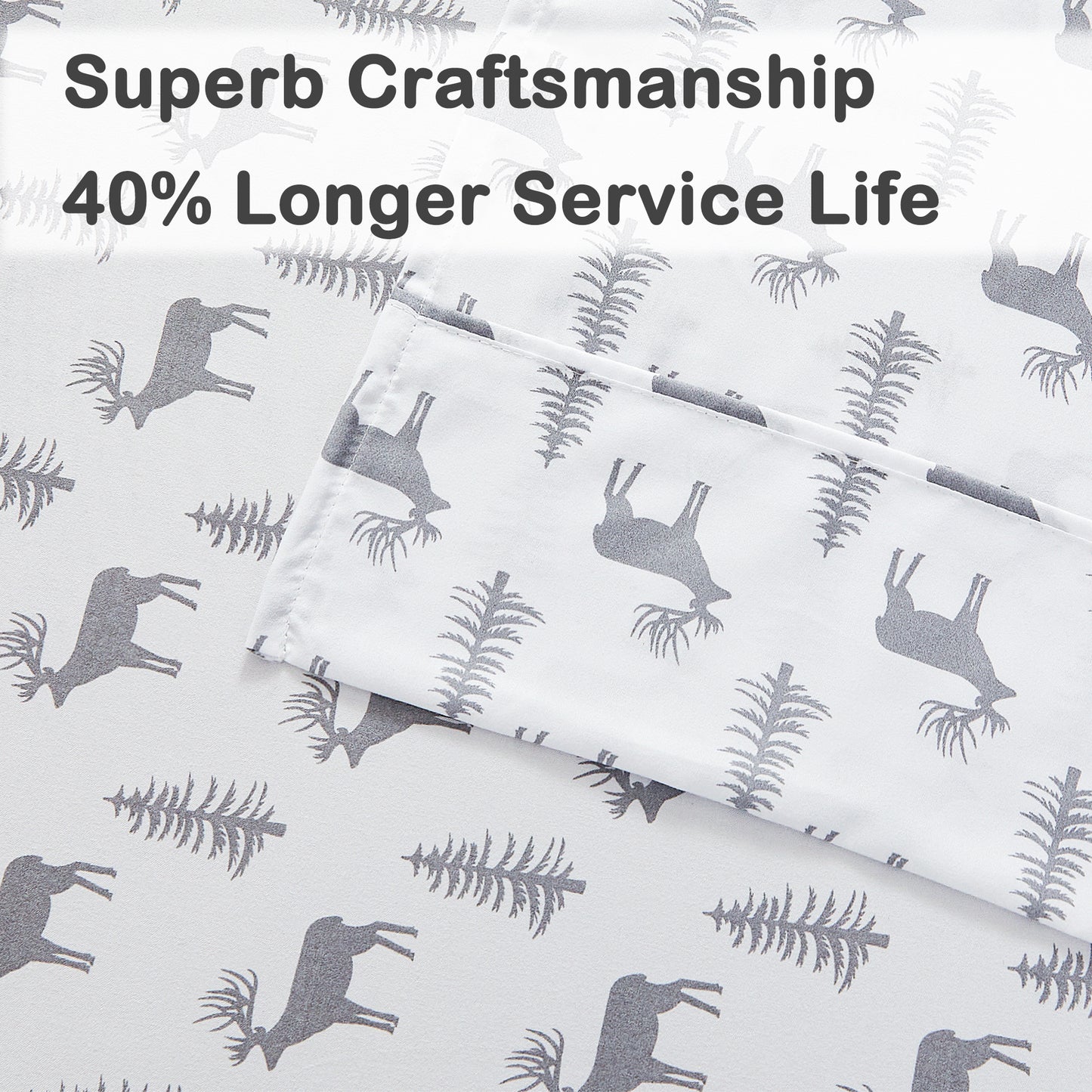 Wholesale Reindeer 4Pc Bed Sheets Set