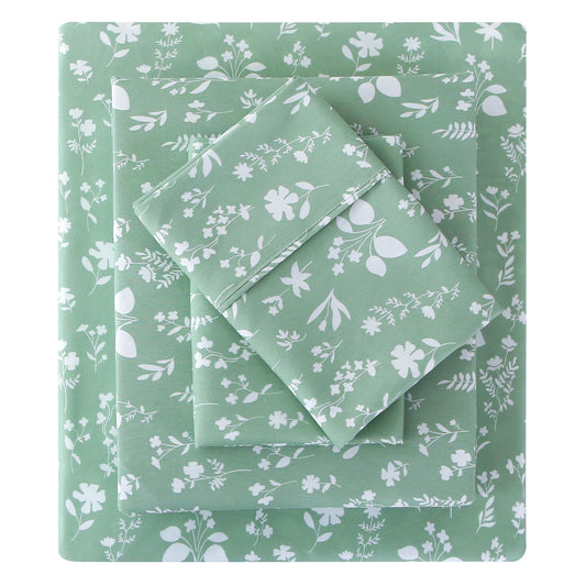 Gray-Green 4-PC Bedding Set