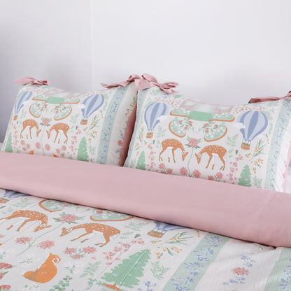 Wholesale Girl Pink Bow Print Comforter Sets