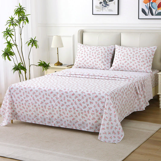 Pink Rose 4-PC Bedding Set
