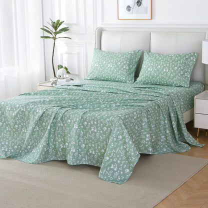 Gray-Green 4-PC Bedding Set