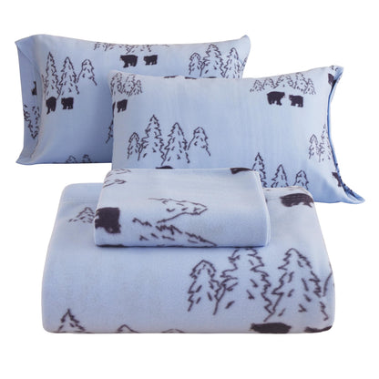 Wholesale 4pc Warm Double-faced Fleece Bedding Set