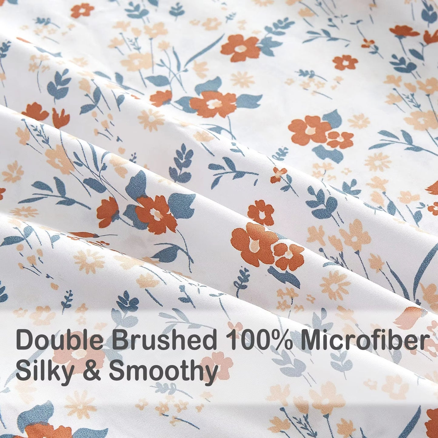 All-Season Double Brushed with 15“ Deep Pocket Bed Sheet Set