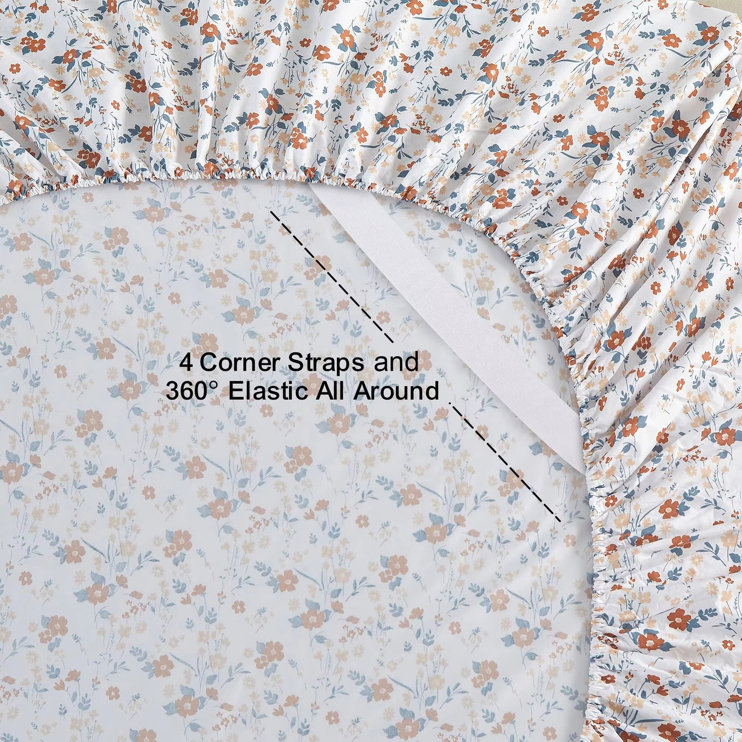 All-Season Double Brushed with 15“ Deep Pocket Bed Sheet Set