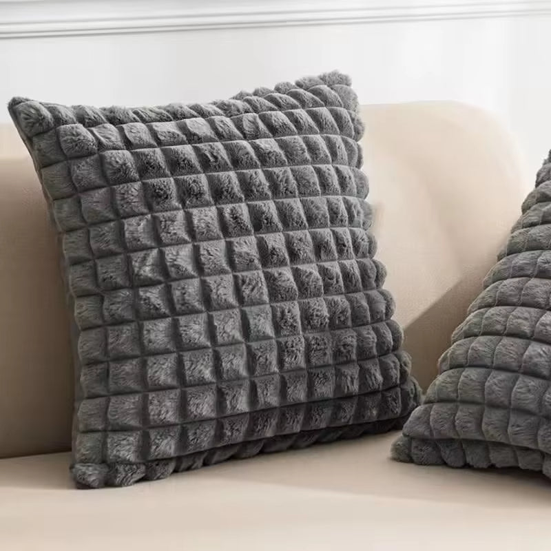 Simple Solid Color Square Pillows