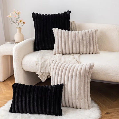 Jacquard Rabbit Fur Pillows & Cushions
