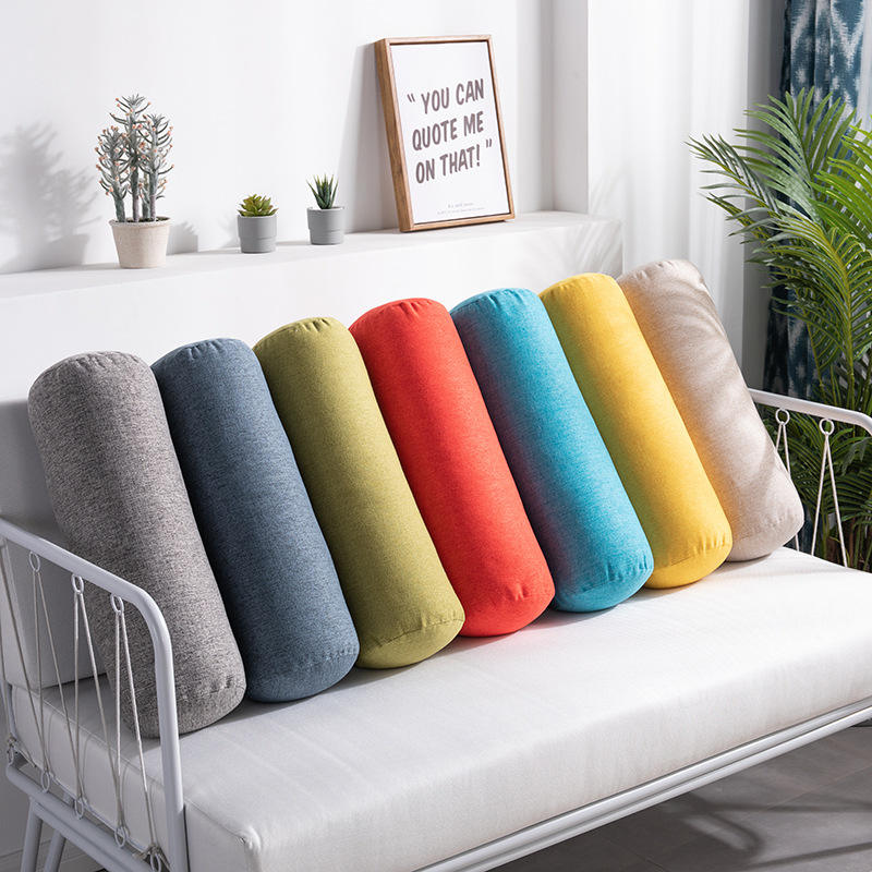 Solid Neck Tube Bolster Yoga Pillows