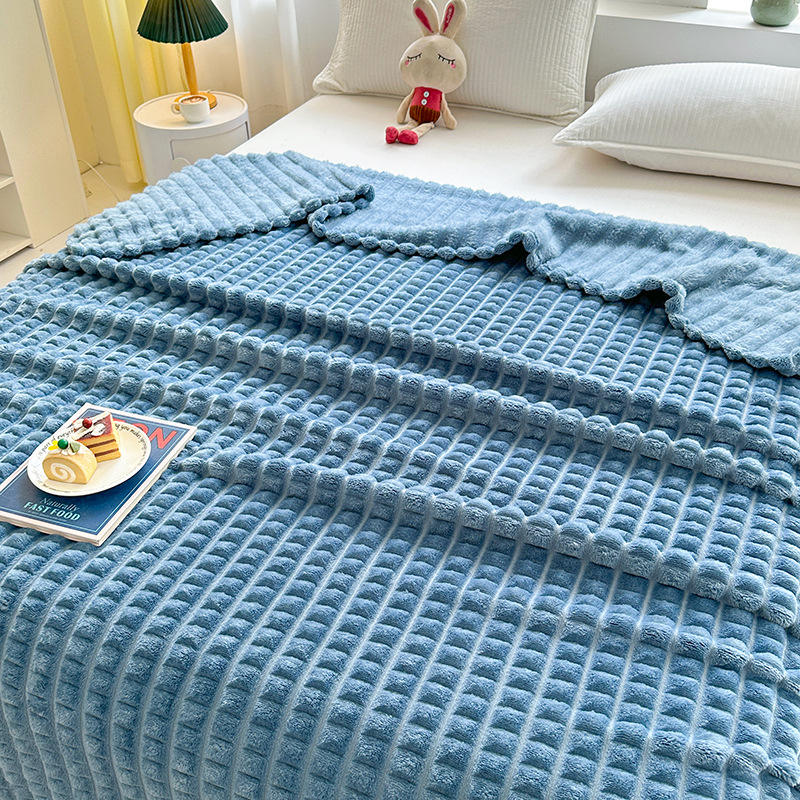 3D Diamond Design Flannel Blankets