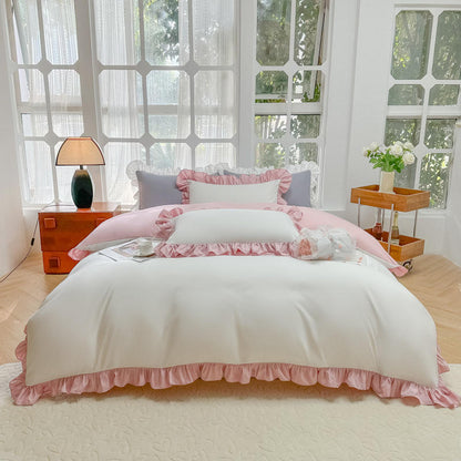 Splicing Ruffle Edge Duvet Cover Sets