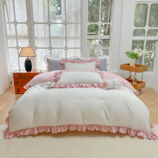 Splicing Ruffle Edge Duvet Cover Sets