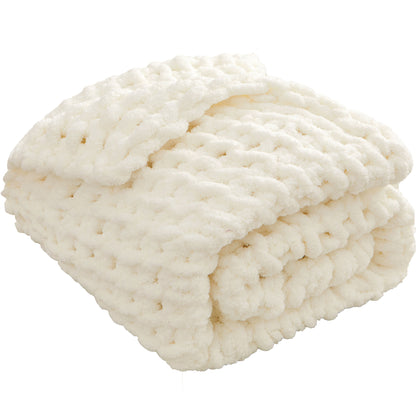 Chunky Knit Chenille Blankets
