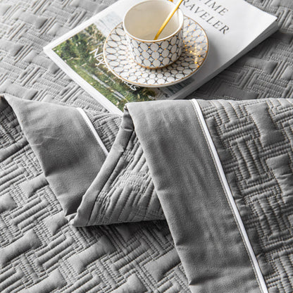 Wholesale Twill Quilting Solid Color Quilted Sets ﻿