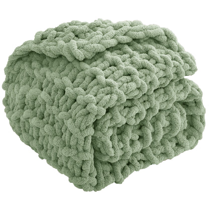Chunky Knit Chenille Blankets
