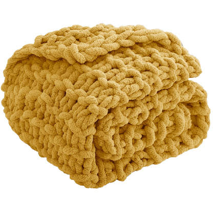 Chunky Knit Chenille Blankets
