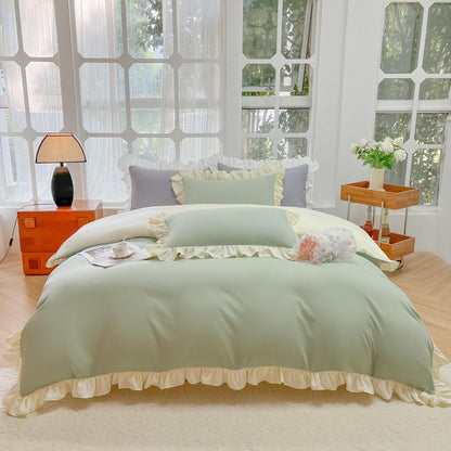 Splicing Ruffle Edge Duvet Cover Sets