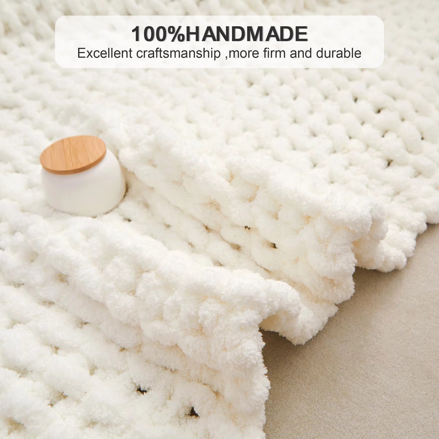 Chunky Knit Chenille Blankets