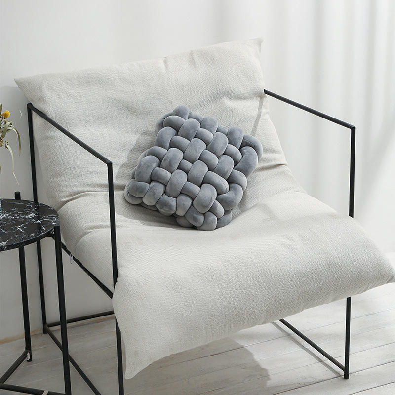 Solid Knot Design Square Decorative Pillows & Cushions