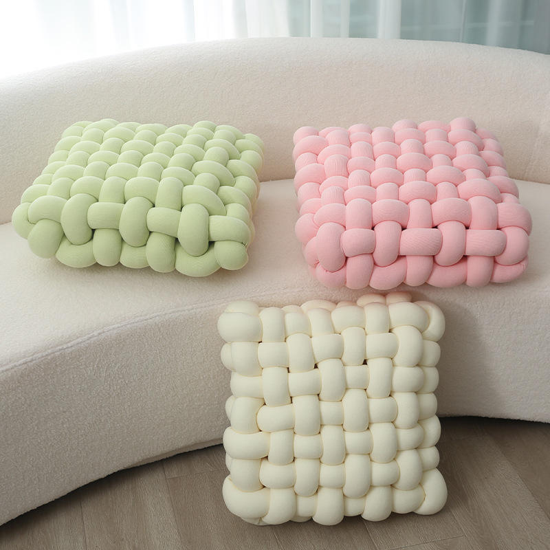 Solid Knot Design Square Decorative Pillows & Cushions