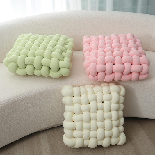 Solid Knot Design Square Decorative Pillows & Cushions
